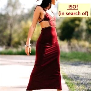 LOOKING FOR ZhenNymph Maroon Aries Dress in XS/S